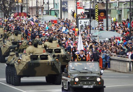 Приморский край среди первых в России принял парад в честь Дня Победы