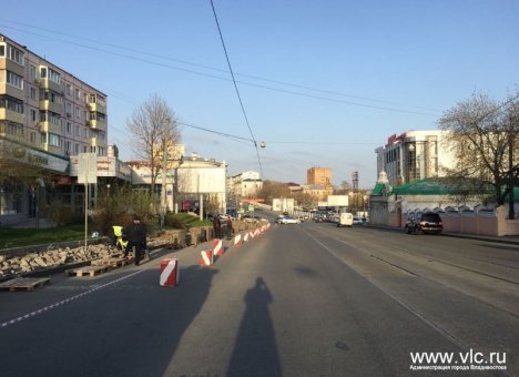 Во Владивостоке продолжается ремонт дорог