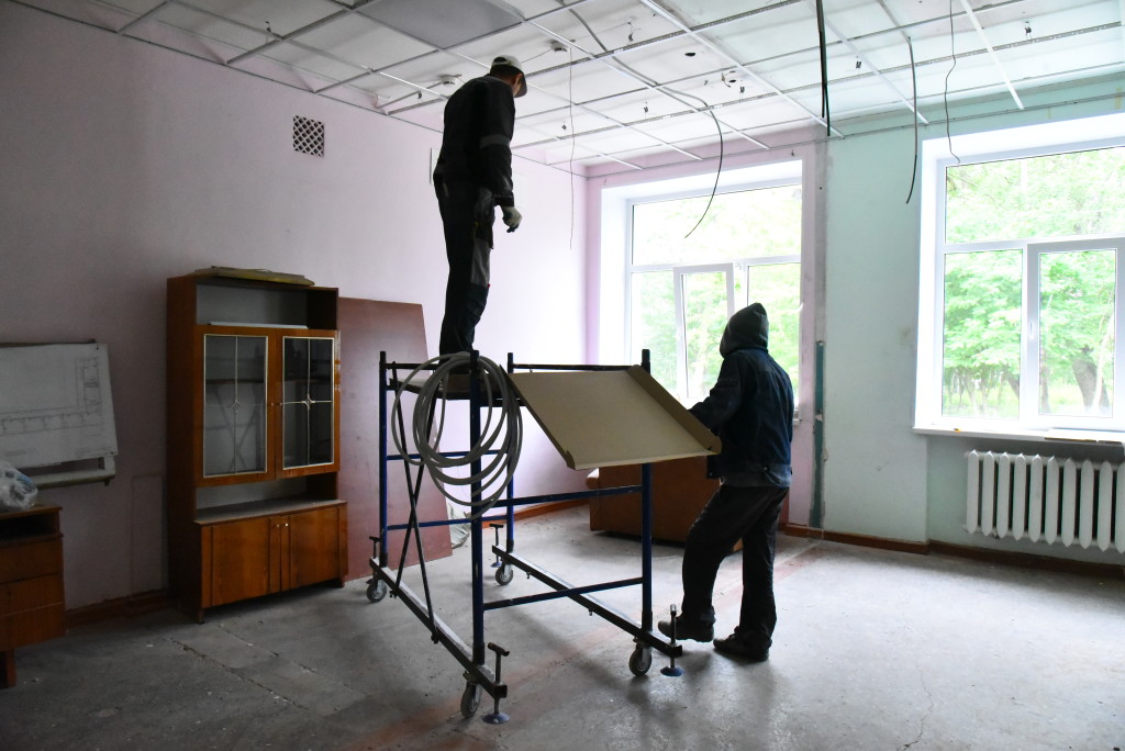 Ремонт в школе №26 в Петрозаводске. Фото: "Республика" / Любовь Козлова
